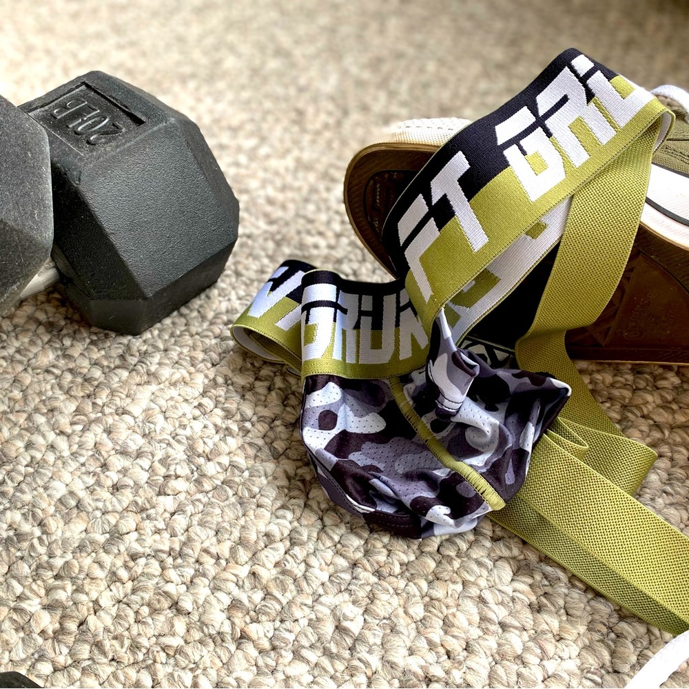 Fort Troff Camo Haze Jockstrap (L) Fern Green